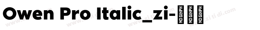 Owen Pro Italic_zi字体转换